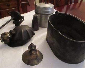 Northfolk and Western railroad items and coal miner's items