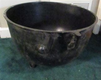 large iron pot