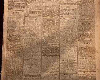 1799 Issue of the General Advertiser Published in Philadelphia by the Hein of Ben Franklin
November 25, 1799