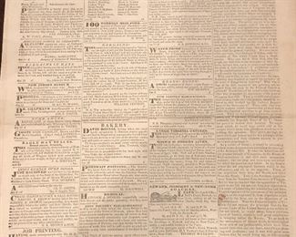 1833 issue of the Newark daily advertiser. Very interesting ads and stories
February 9, 1833