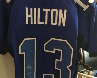 Sign jersey T.Y. Hilton. Play  for Indianapolis Colts