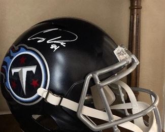 Tennessee Titans signed helmet Corey Davis