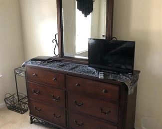 Dresser with iron detail