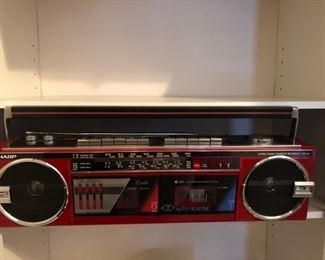 vintage sharp boom box