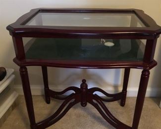 shadow box end table