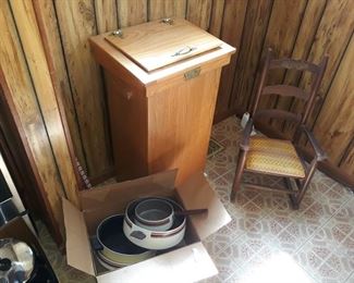 Pots and Pans, Garbage Can, Children's Rocking Chair