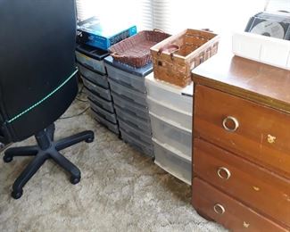 Storage Drawers, Desk Chair