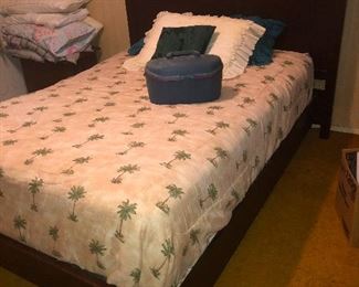one half of marital bed set from 60s sitcom