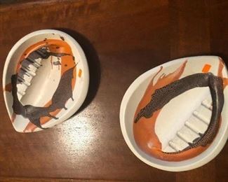 Two of the coolest ashtrays ever made. Makes almost wish I was a derelict 13-yr-old and still smoking again.