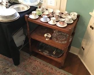 Cart and dainty cups