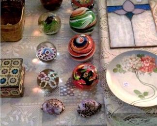 Beautiful paper weights, etc.