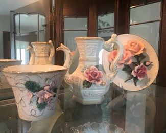 Capodimonte tea set 