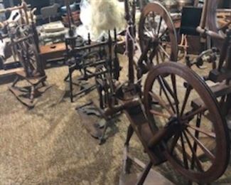 I cannot say enough about these unique Spinning Wheels!  These are quite a find and sought after as they are dwindling in the number left.  Grab some history and know there is a community out there that can tell you how to use them.  It is an art in itself!  