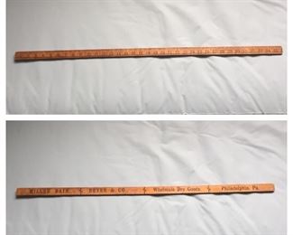 Old Advertising Yardstick