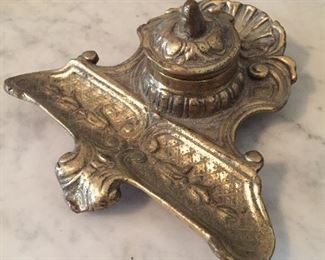 Brass Inkwell