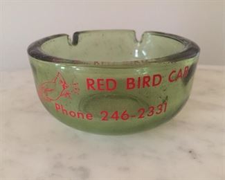 Red Bird Cab Advertising Ashtray