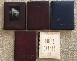 Quips and Cranks Year Books from Davidson College