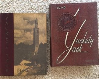 1945 & 1946 UNC Yackety Yack Yearbooks