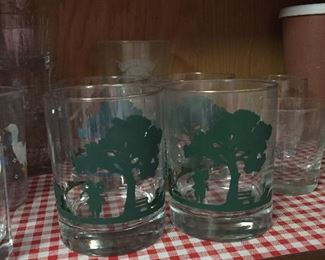 Golf Theme Glasses