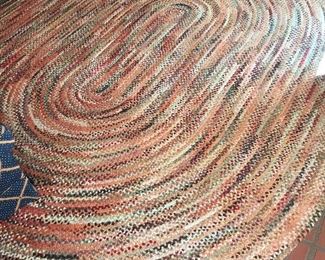 Large Oval Braided Rug