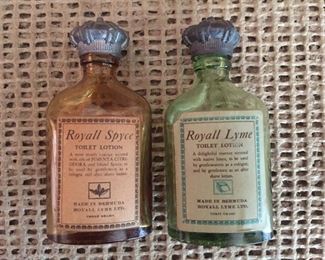 Vintage Toilet Lotion Bottles