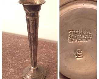 Sterling Weighted Bud Vase