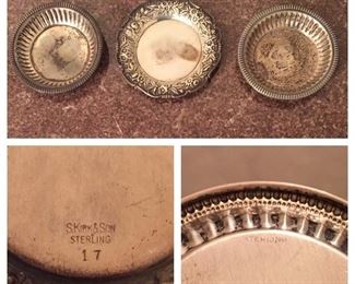 Small Sterling Bowls/Coasters