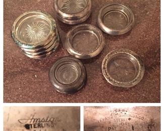 Assorted Sterling Banded Coasters