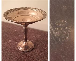 Sterling Weighted Compote Dish 