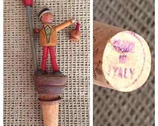 Carved Italian Cork Stopper 