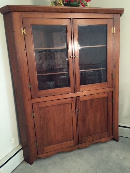 Nice Handmade Corner Cupboard