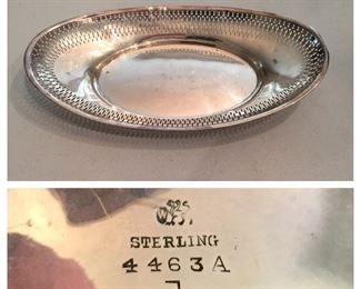 Gorham Sterling Reticulated Oval Bread Dish