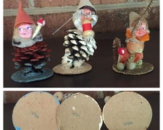 Vintage Putz Christmas Figurines
