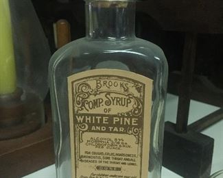 Cork Top Paper Label Bottle