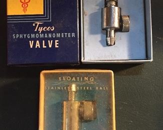 Vintage Sphygmomanometer Valves for Blood Pressure Testing Equipment