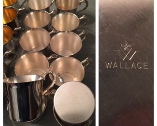 Wallace Silverplated Punch Cups