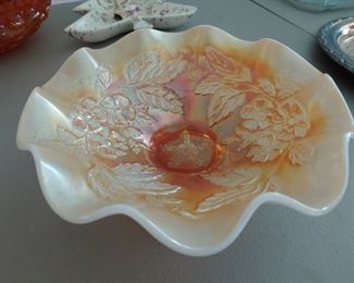 Old Carnival Glass Bowl