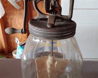 Old Glass Dazey Butter Churn