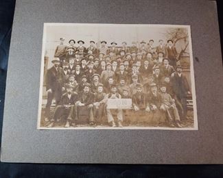 Early Snow Lumber Photograph with List of Employees on Back