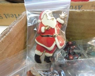 Vintage Santa Brooch
