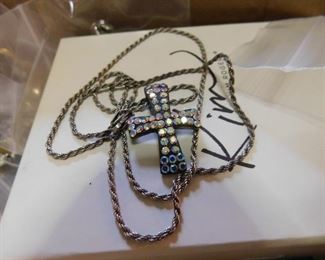 Sterling Necklace with Cross