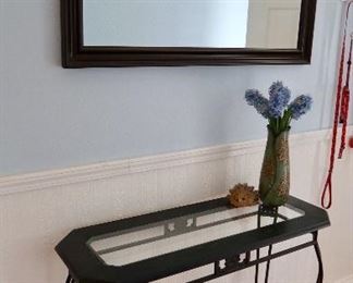 Nice Entryway Table-Metal and Glass