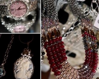 Seiko Watch - Cameo - Multi-Stone Necklace