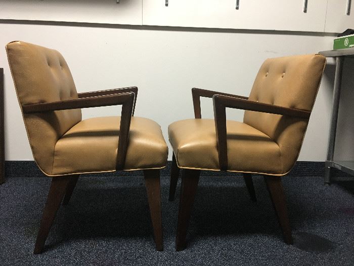 Mid Century Dining Chairs Side View
