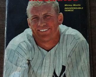 Vintage Sports Illustrated Magazine- MIckey Mantle Cover