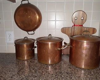 European copper cookware