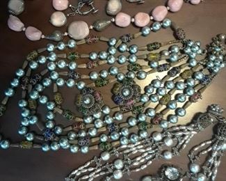 Sets of Miriam Haskell jewelry