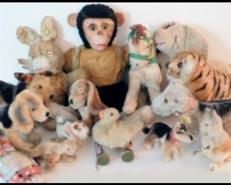 Vintage 1940's and 1950's Toys.  Some Steiff.