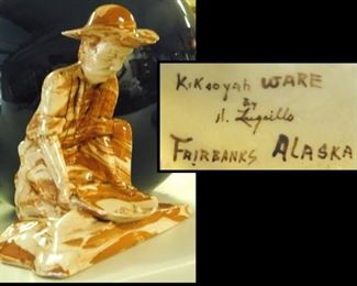  Kikooyah Ware Sculpture Signed by H. Lugaillo. 