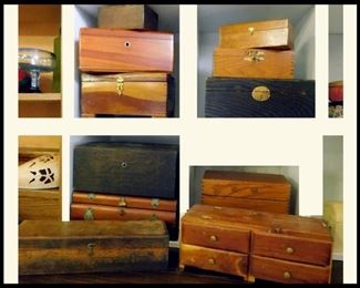  Wooden Boxes.
